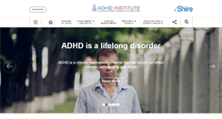 Desktop Screenshot of adhd-institute.com