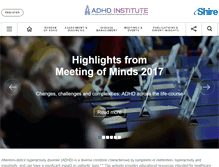 Tablet Screenshot of adhd-institute.com